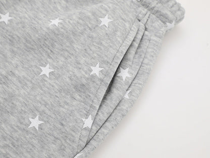 DAXUEN Women's casual shorts with star prints and embroidery