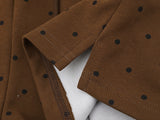 DAXUEN Polka dot casual shorts with drawstring waistband