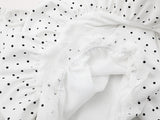 DAXUEN Women's polka dot ruffled lounge shorts