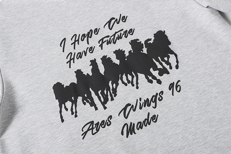 DAXUEN I Hope We Have Future graphic t-shirt