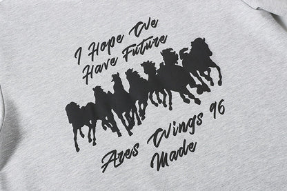 DAXUEN I Hope We Have Future graphic t-shirt