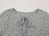 DAXUEN Starry ruffled peplum t-shirt