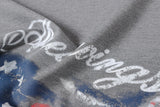 DAXUEN Areswings graphic t-shirt with American flag design