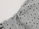 DAXUEN Starry ruffled peplum t-shirt