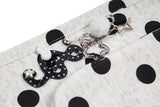 DAXUEN Wide-leg casual pants with polka dot print