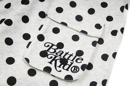 DAXUEN Wide-leg casual pants with polka dot print