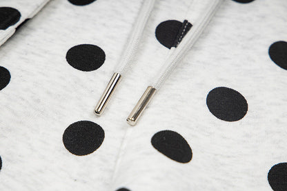DAXUEN Wide-leg casual pants with polka dot print