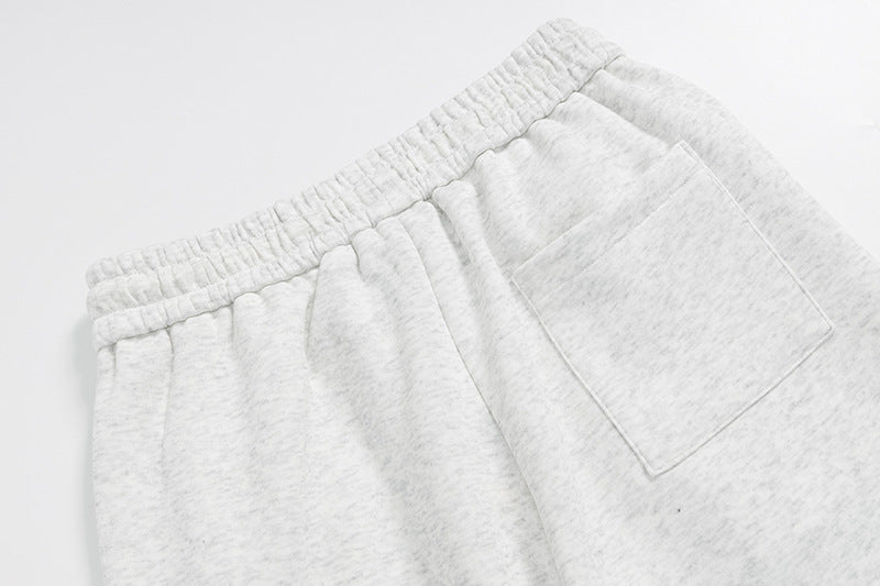 DAXUEN Gingham apple embroidered wide-leg pants
