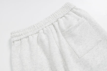 DAXUEN Gingham apple embroidered wide-leg pants