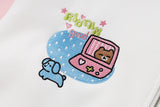 DAXUEN Hooded zip-up sweatshirt with playful graphics