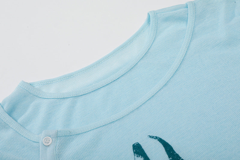 DAXUEN Doberman graphic long sleeve top