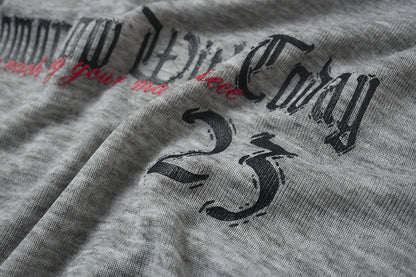 DAXUEN Gothic text long sleeve t-shirt