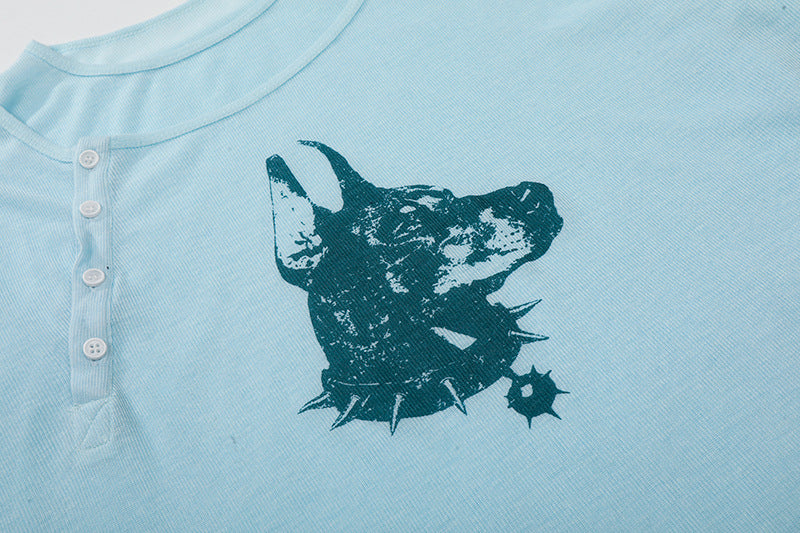 DAXUEN Doberman graphic long sleeve top