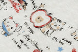 DAXUEN Color-blocked long-sleeved hooded top with cat graphics