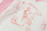DAXUEN Color-blocked long-sleeve sweater with cartoon graphics