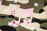DAXUEN Full-zip hooded camouflage jacket with pink accents