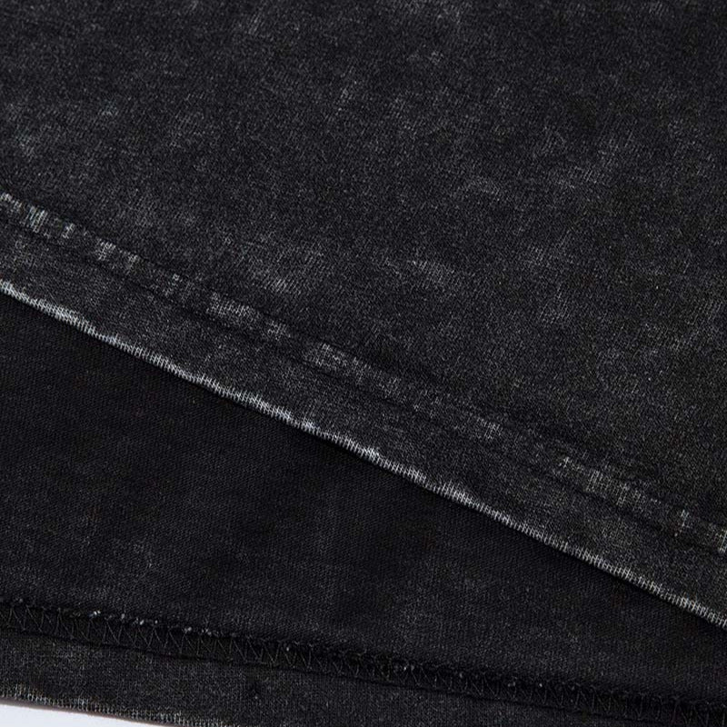 DAXUEN Oversized vintage washed crew-neck t-shirt