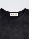 DAXUEN Ombre distressed short-sleeve t-shirt with embroidery