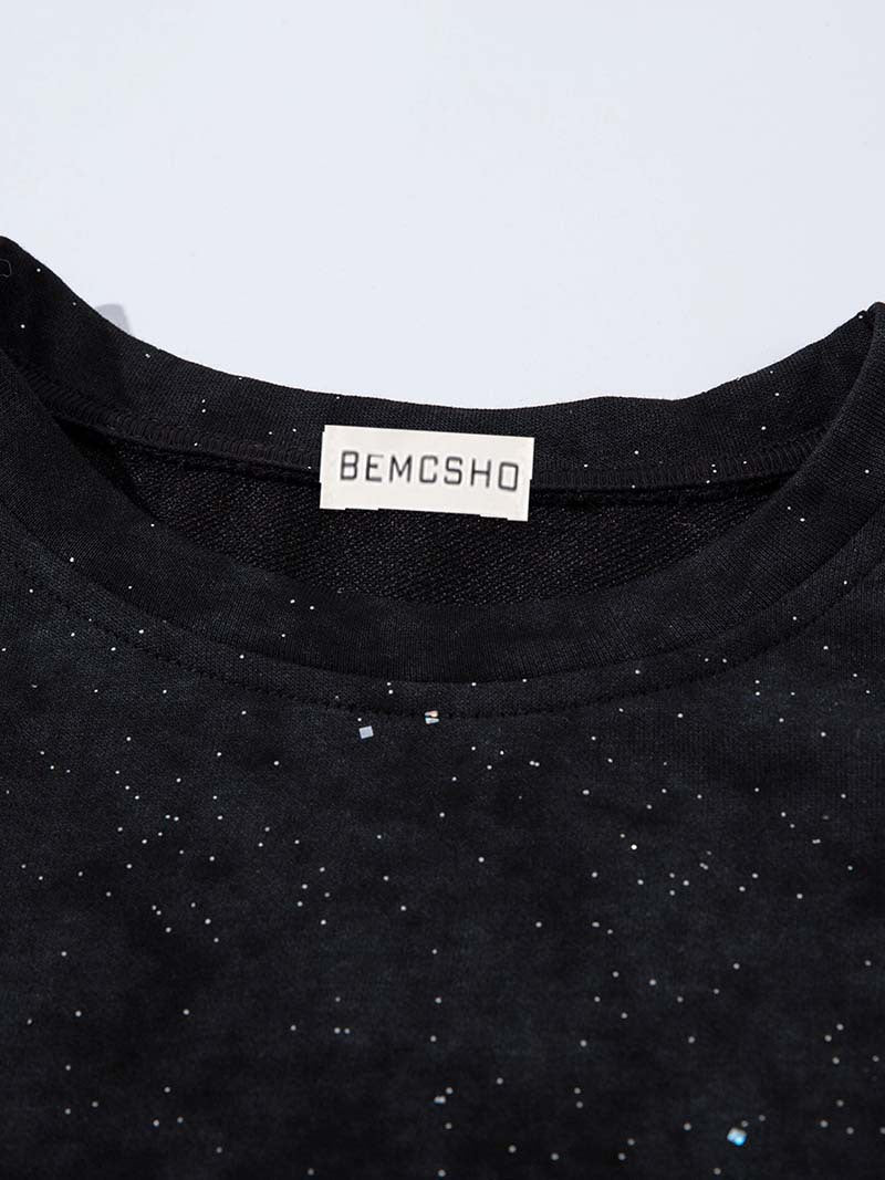 DAXUEN Oversized crew neck t-shirt with floral graphic