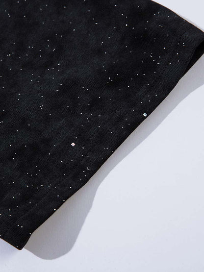 DAXUEN Oversized crew neck t-shirt with floral graphic