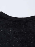 DAXUEN Oversized crew neck t-shirt with floral graphic
