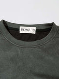 DAXUEN Oversized short-sleeved crew neck T-shirt with snake graphic