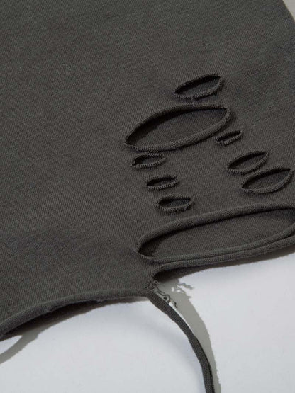 DAXUEN Ombre distressed crew neck graphic t-shirt