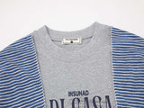 INSUNAD graphic T-shirt with faux-wrap panel