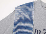 INSUNAD graphic T-shirt with faux-wrap panel