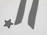 Short-sleeved collared shirt with star appliqués