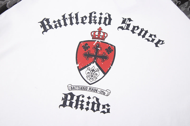 DAXUEN Rattlekid camouflage raglan t-shirt with graphic design