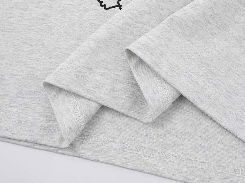 DAXUEN Relaxed-fit short-sleeved raglan t-shirt with cartoon rabbit graphic