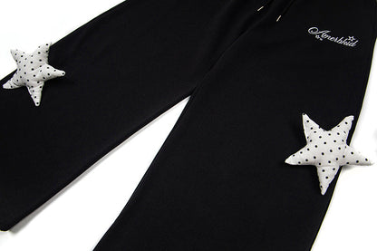 DAXUEN Wide-leg sweatpants with star decorations