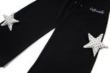 DAXUEN Wide-leg sweatpants with star decorations