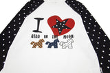DAXUEN Starry Heart Raglan Long-Sleeve T-Shirt