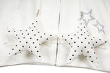 DAXUEN Colour-blocked full-zip hoodie with star graphics