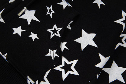 DAXUEN Star print full-zip hooded jacket