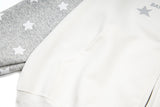 DAXUEN Colour-blocked full-zip hoodie with star graphics