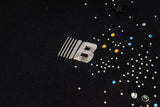 DAXUEN Oversized full-zip hoodie with starry splatter design