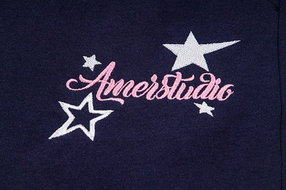 DAXUEN Wide-leg sweatpants with star graphics and keychain