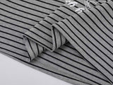 DAXUEN Intricate graphic striped short-sleeved t-shirt
