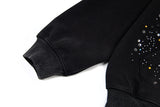 DAXUEN Oversized full-zip hoodie with starry splatter design