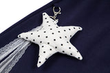DAXUEN Wide-leg sweatpants with star graphics and keychain
