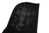 DAXUEN Oversized full-zip hoodie with starry splatter design