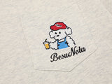 DAXUEN Short-sleeved henley-style T-shirt with graphic pocket
