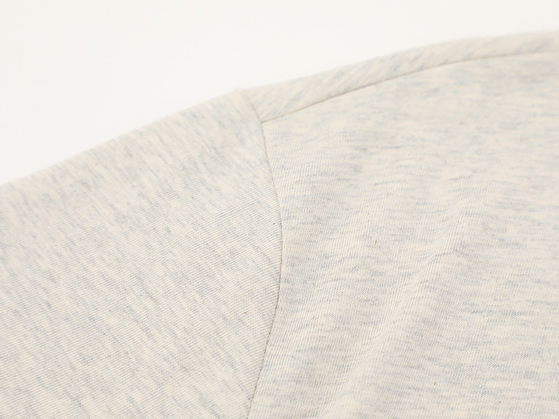 DAXUEN Short-sleeved henley-style T-shirt with graphic pocket