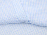 DAXUEN Short-sleeved embroidered gingham button-up shirt