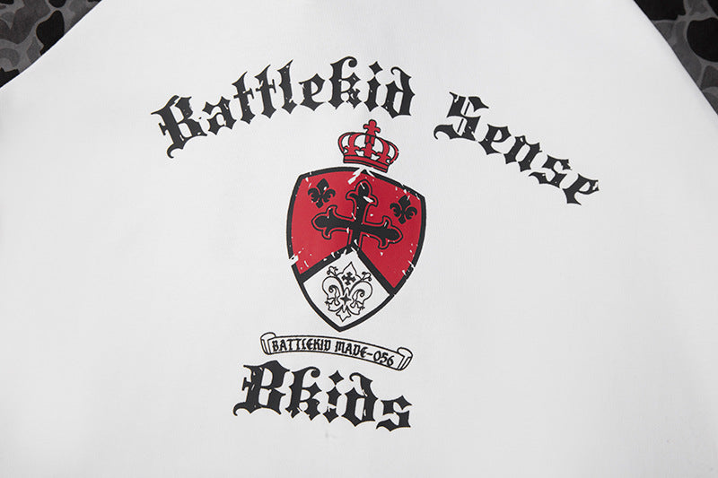 DAXUEN Battlekid Camouflage Raglan T-Shirt