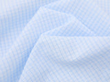 DAXUEN Short-sleeved embroidered gingham button-up shirt