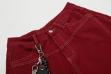 DAXUEN Deconstructed wide-leg trousers with contrasting stitching